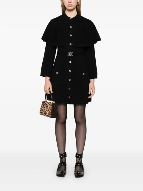Maje 2-in-1 knitted cape dress - Black - zdjęcie produktu nr 2