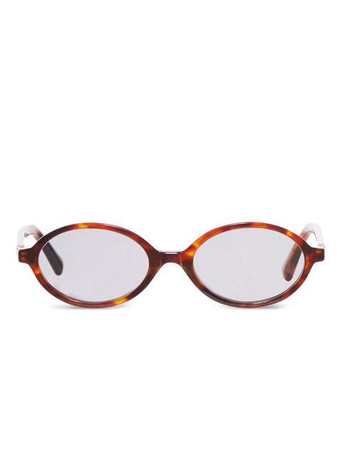 Miu Miu tortoiseshell oval-frame sunglasses - Brown - zdjęcie produktu nr 1