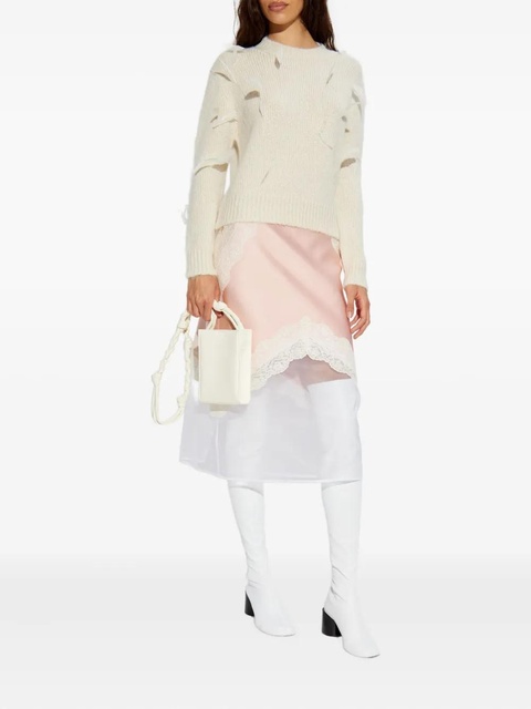Jil Sander lace-trim skirt - Pink - zdjęcie produktu nr 1