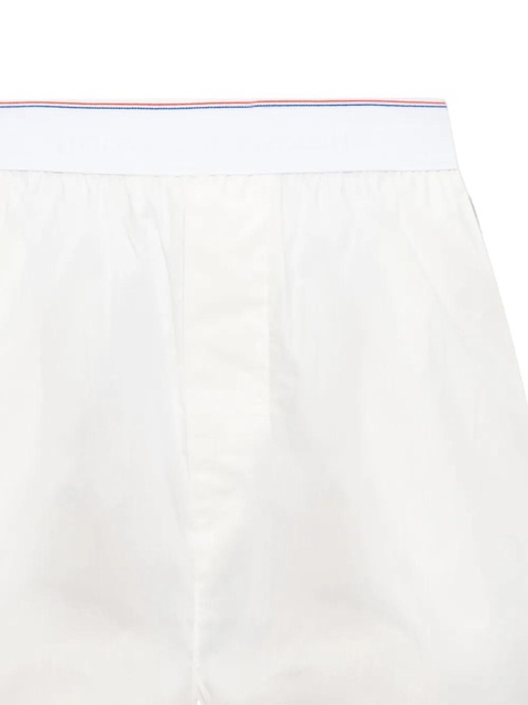 Alexander Wang logo-waistband cotton shorts - White - zdjęcie produktu nr 2