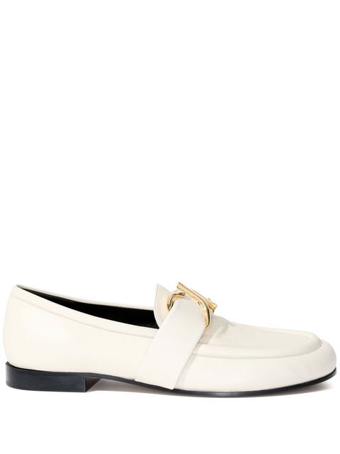 Proenza Schouler logo-plaque leather loafers - White - zdjęcie produktu nr 1