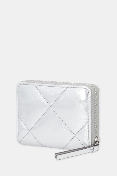 Tory Burch portfel Kira Diamond damski kolor srebrny 175007-040 - zdjęcie produktu nr 1