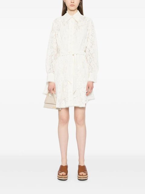 ZIMMERMANN mini dawning tuck dress - Neutrals - zdjęcie produktu nr 2