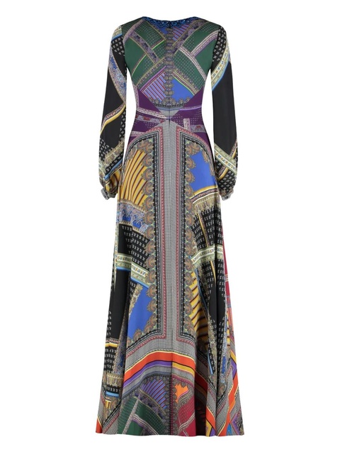 ETRO silk maxi dress - Purple - zdjęcie produktu nr 2