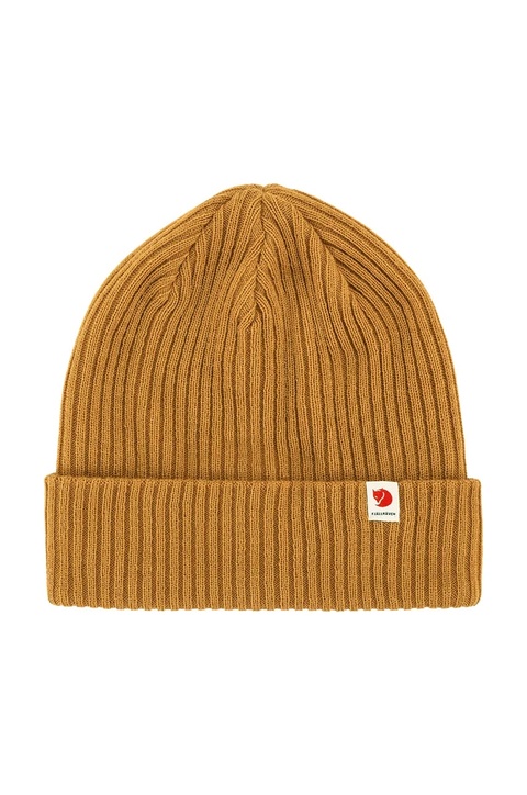 Fjallraven czapka Rib Hat kolor brązowy F13100184.166 - zdjęcie produktu nr 1