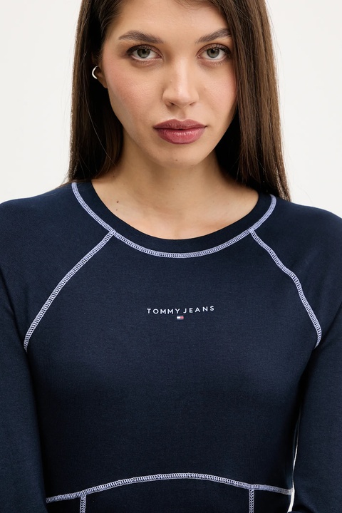 Tommy Jeans longsleeve kolor granatowy DW0DW21539 - zdjęcie produktu nr 2