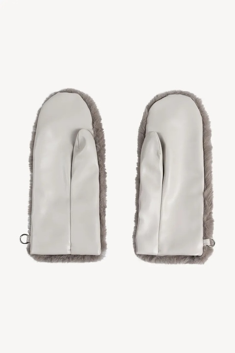 Bizuu rękawiczki ROKKA damskie kolor szary ROKKA TAUPE - zdjęcie produktu nr 2