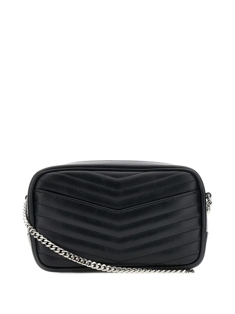 Saint Laurent mini Lou quilted chain-strap shoulder bag - Black - zdjęcie produktu nr 1