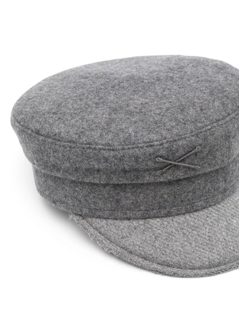 Ruslan Baginskiy embroidered-logo baker boy cap - Grey - zdjęcie produktu nr 2