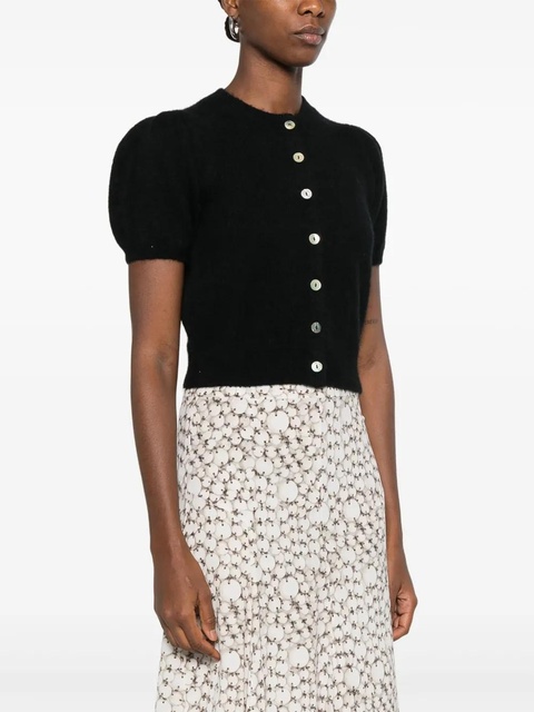 DÔEN puff-sleeve cardigan - Black - zdjęcie produktu nr 2