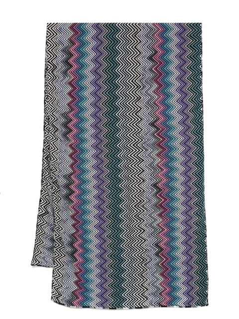 Missoni zig zag scarf - Black - zdjęcie produktu nr 1