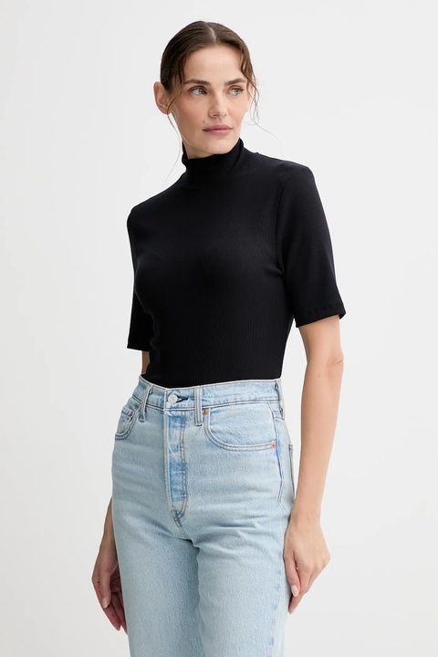 Marc O'Polo t-shirt damski kolor granatowy z półgolfem 508207651177 - zdjęcie produktu nr 1