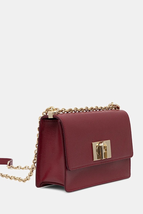 Furla torebka skórzana 1927 kolor bordowy BAFKACO.ARE000.CGQ00 - zdjęcie produktu nr 2
