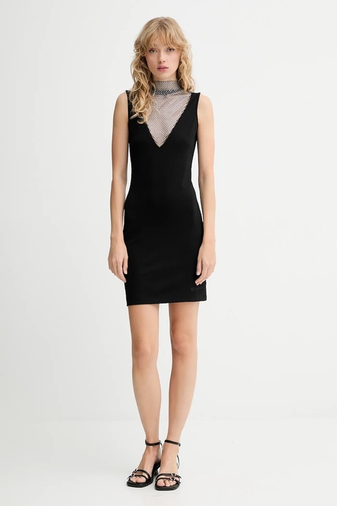 Karl Lagerfeld Jeans sukienka kolor czarny mini dopasowana A4W13009 - zdjęcie produktu nr 2