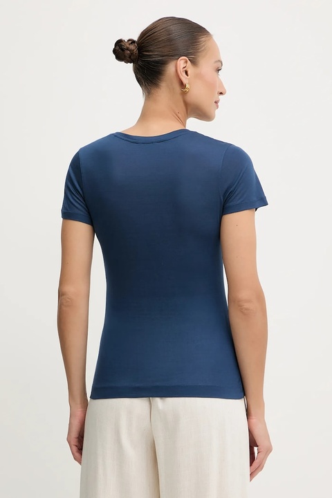 Guess t-shirt damski kolor granatowy W5GP31 KCSX2 - zdjęcie produktu nr 2