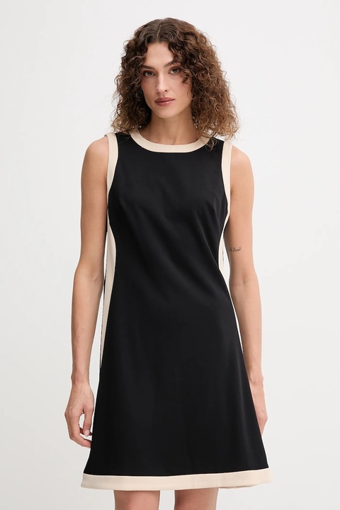 Dkny sukienka kolor czarny mini rozkloszowana DD4D1955 - zdjęcie produktu nr 1