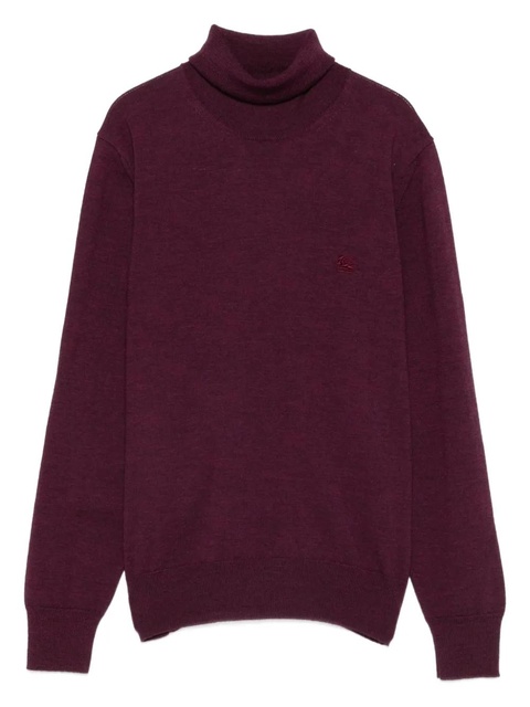 ETRO embroidered-logo sweater - Purple - zdjęcie produktu nr 1