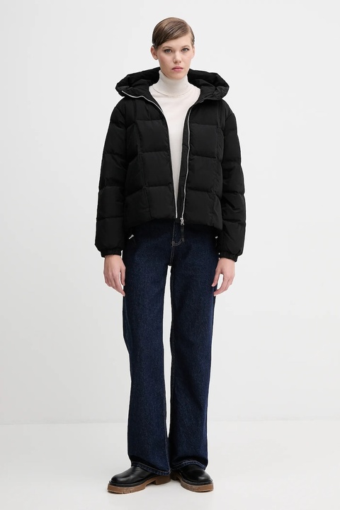 United Colors of Benetton kurtka puchowa kolor czarny zimowa oversize 22T6DN086 - zdjęcie produktu nr 2