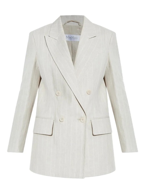 Max Mara Gerla pinstripe double-breasted blazer - Neutrals - zdjęcie produktu nr 1