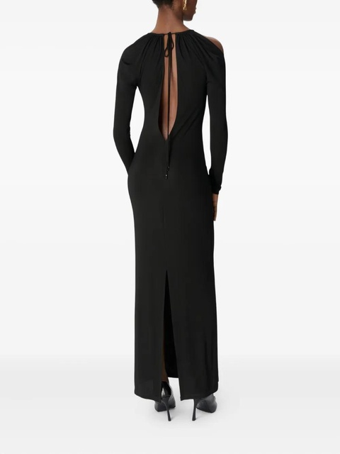 Marine Serre draped keyhole dress - Black - zdjęcie produktu nr 2