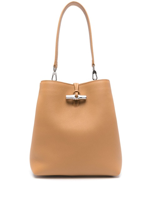 Longchamp Le Roseau M shoulder bag - Brown - zdjęcie produktu nr 1