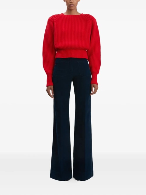 Victoria Beckham rib-knit sweater - Red - zdjęcie produktu nr 1