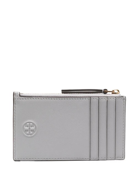 Tory Burch diamond-quilted leather wallet - Grey - zdjęcie produktu nr 2