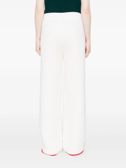 Casablanca contrast-trim waffle-knit trousers - Neutrals - zdjęcie produktu nr 2