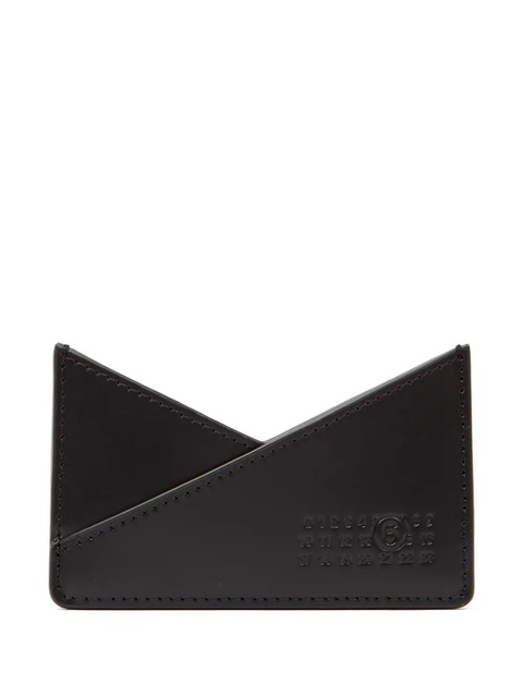 MM6 Maison Margiela single-stitch logo cardholder - Black - zdjęcie produktu nr 1