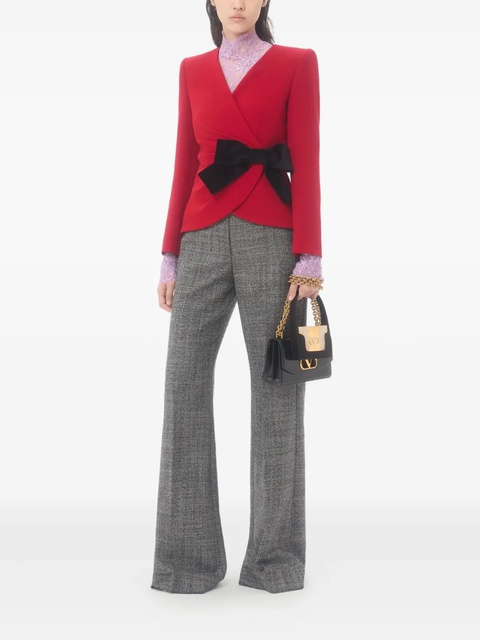 Valentino Garavani pressed-crease virgin-wool trousers - Grey - zdjęcie produktu nr 2