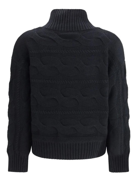 Max Mara cable-knit roll-neck sweater - Black - zdjęcie produktu nr 1