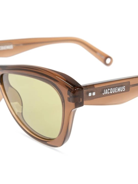 Jacquemus Jac59 sunglasses - Brown - zdjęcie produktu nr 2