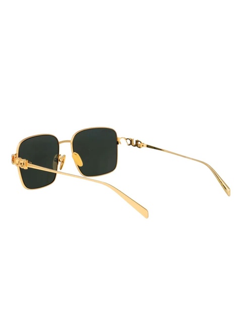 Gucci Eyewear rectangle logo sunglasses - Gold - zdjęcie produktu nr 2