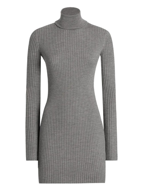Dolce & Gabbana ribbed turtleneck mini dress - Grey - zdjęcie produktu nr 1