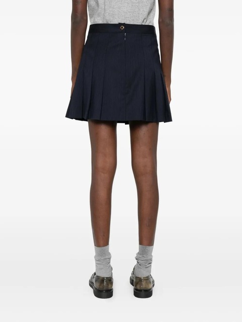 SANDRO pinstripe pleated mini skirt - Blue - zdjęcie produktu nr 2