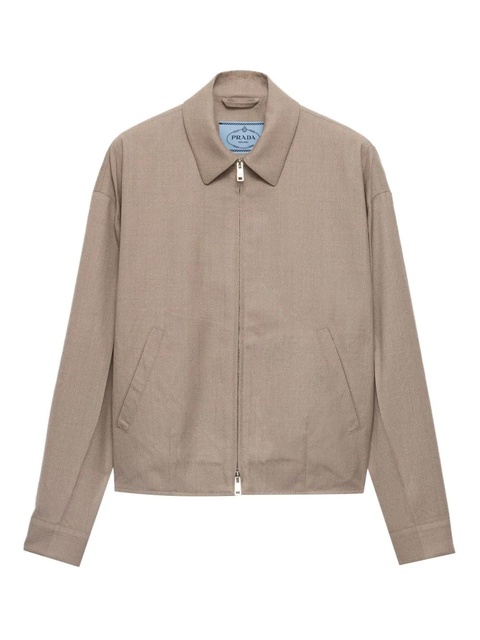 Prada Mouliné jacket - Neutrals - zdjęcie produktu nr 1