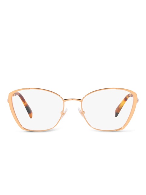 Miu Miu Eyewear geometric-frame glasses - Gold - zdjęcie produktu nr 1