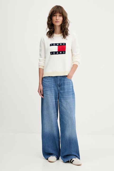 Tommy Jeans jeansy damskie kolor niebieski DW0DW21738 - zdjęcie produktu nr 1