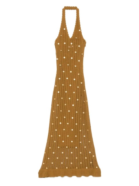 SANDRO embellished maxi dress - Brown - zdjęcie produktu nr 1