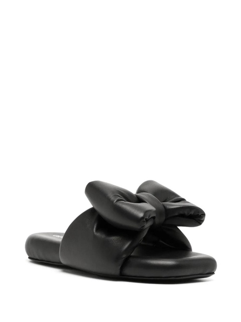 Off-White bow-detail padded slippers - Black - zdjęcie produktu nr 2