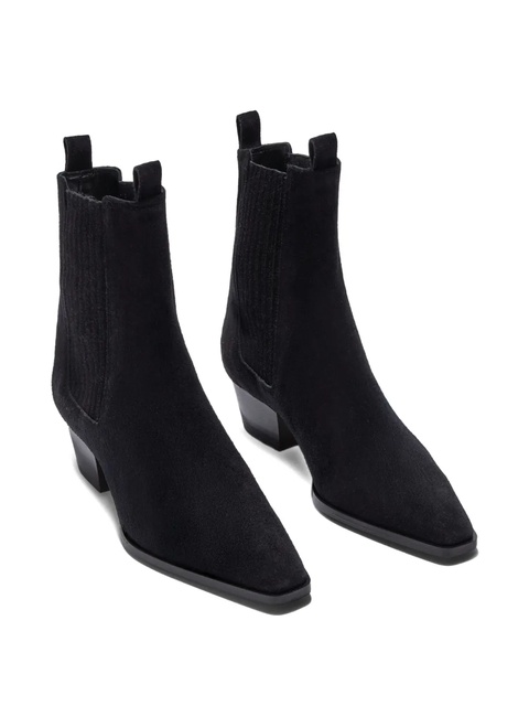 Aeyde 30mm Kiki suede ankle boots - Black - zdjęcie produktu nr 1