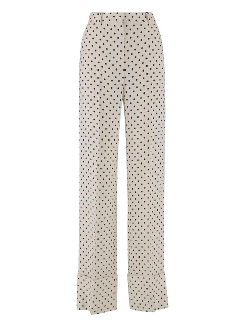 Valentino Garavani silk trousers - Neutrals - zdjęcie produktu nr 1