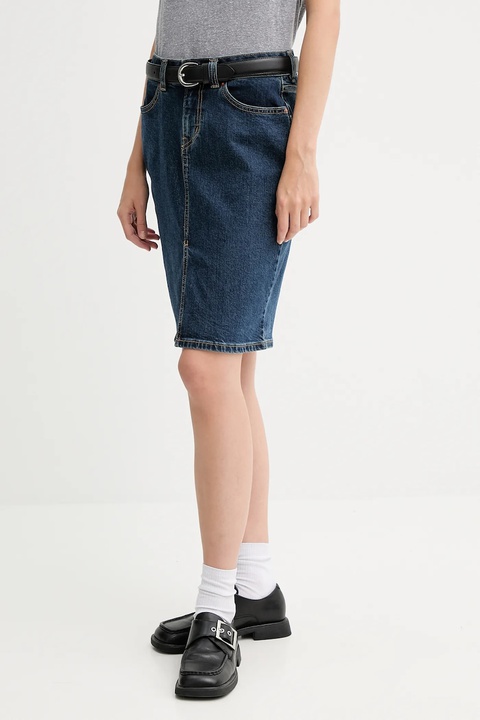 Levi's spódnica jeansowa kolor niebieski mini ołówkowa 003Z6 - zdjęcie produktu nr 1