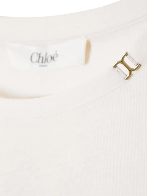 Chloé boat-neck T-shirt - White - zdjęcie produktu nr 2