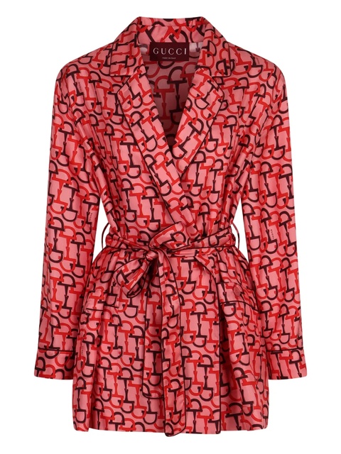 Gucci printed silk shirt - Pink - zdjęcie produktu nr 2