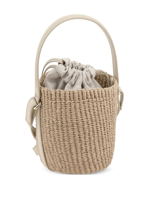 Chloé mini Horse Medal woven bucket bag - Neutrals - zdjęcie produktu nr 2