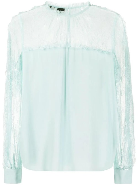 PINKO lace-panel blouse - Green - zdjęcie produktu nr 1