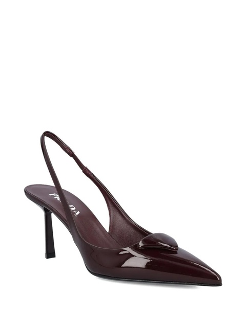 Prada 75mm slingback pumps - Brown - zdjęcie produktu nr 2