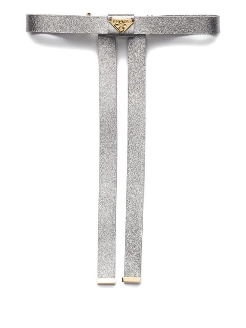 Prada logo hair clip - Grey - zdjęcie produktu nr 1