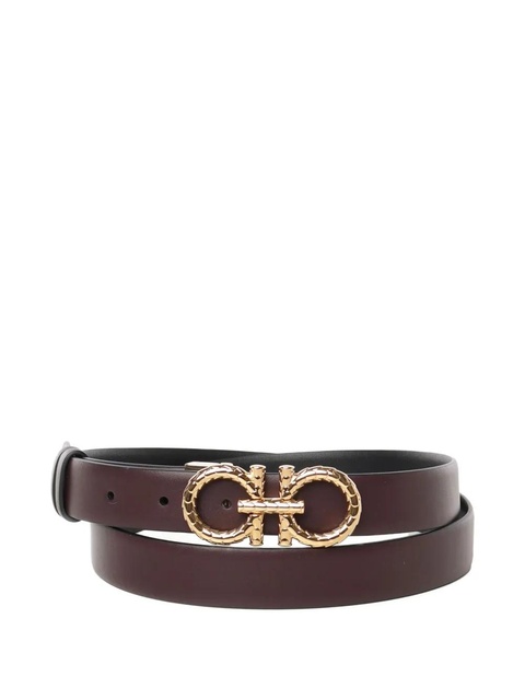 Ferragamo Gancini-buckle leather belt - Red - zdjęcie produktu nr 1